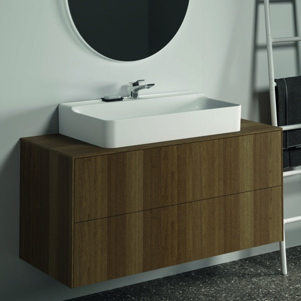 Ideal Standard Conca Waschtischunterschrank 1202 mm, 2 Auszüge, Push-Open, Weiß – Wandhängend