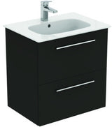 Ideal Standard i.life A Waschtischset 60 cm mit Unterschrank und chrom Griff, Weiß matt