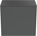 Ideal Standard Conca Waschtischunterschrank 602 mm, 1 Auszug, Push-Open, Weiß – ohne Ausschnitt
