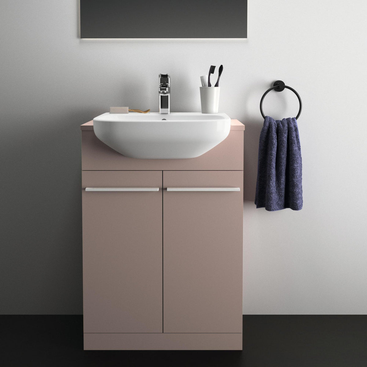 Ideal Standard i.life Möbelgriff 267 mm Schwarz matt für Unterschränke