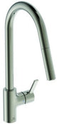 IDEAL STANDARD Gusto Küchenarmatur 241 mm Auslauf mit 2-Funktions-Brause Silver Storm