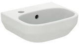 Ideal Standard i.life A Handwaschbecken 350x300x115 mm Weiß, 1 Hahnloch links, mit Überlauf