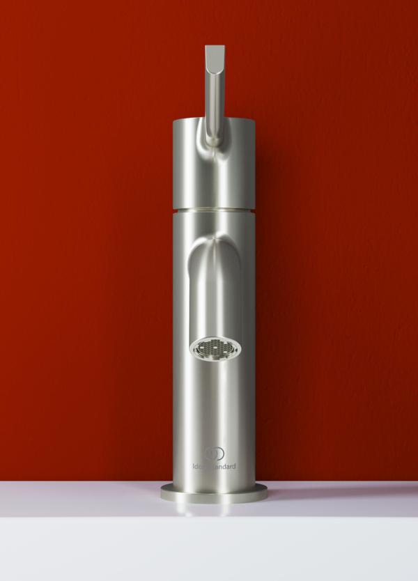 IDEAL STANDARD Joy Waschtischarmatur 110 mm mit Ablaufgarnitur und langem Griff in Brushed Gold