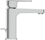 Ideal Standard Cerafine D Waschtischarmatur, Einhandhebelmischer mit Kaltstart-Funktion, Chrom, 120 mm Ausladung