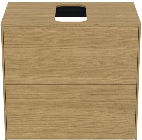 Ideal Standard Conca WT-Unterschrank 602 mm, 2 Auszüge, Push-Open & Softclose, Anthrazit