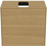 Ideal Standard Conca WT-Unterschrank 602 mm, 2 Auszüge, Push-Open & Softclose, Anthrazit