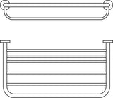 Ideal Standard IOM Badetuchablage 570 mm Chrom – Wandmontage mit verdeckter Befestigung
