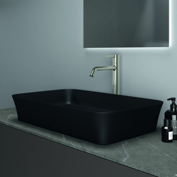 IDEAL STANDARD Ipalyss Schale 650x400x120 mm Seidenweiß – Aufsatzwaschtisch ohne Hahnloch & Überlauf