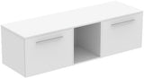 Ideal Standard i.life B Möbel-Set 160 cm – 2 Auszüge, 1 offenes Fach, Chrom/Weiß matt