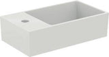 Ideal Standard Handwaschbecken Extra 450x250x150mm, 1 Hahnloch links, mit Überlauf, Weiß