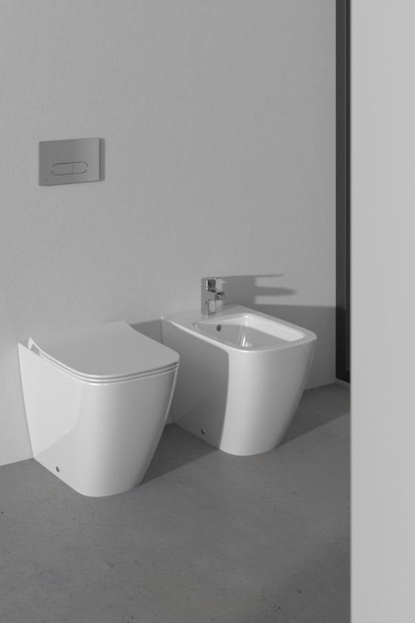 Ideal Standard Stand-Bidet i.life B 355x540x400 mm Weiß mit Überlauf und 1 Hahnloch