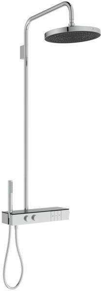 IDEAL STANDARD Duschsystem Ceratherm Solos mit Brausethermostat, Kopf- und Handbrause, Chrom