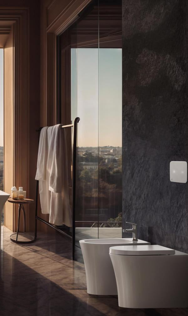Ideal Standard Standbidet La Dolce Vita Weiß – Wandhängendes Keramik-Bidet mit Überlauf