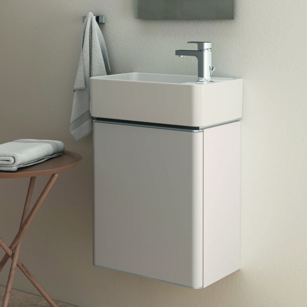 Ideal Standard Edge Waschtischarmatur Chrom 90 mm mit Ablaufgarnitur und Heißwasser-Sparfunktion