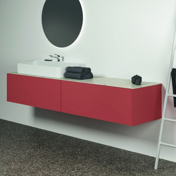 Ideal Standard Conca WT-Unterschrank 1985 mm, 2 Auszüge, Eiche geflammt, wandhängend