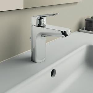 IDEAL STANDARD Ceraflex Waschtischarmatur Chrom 110 mm mit Ablaufgarnitur und 5 l/min Sparfunktion