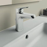 IDEAL STANDARD Ceraflex Waschtischarmatur Chrom 110 mm mit Ablaufgarnitur und 5 l/min Sparfunktion