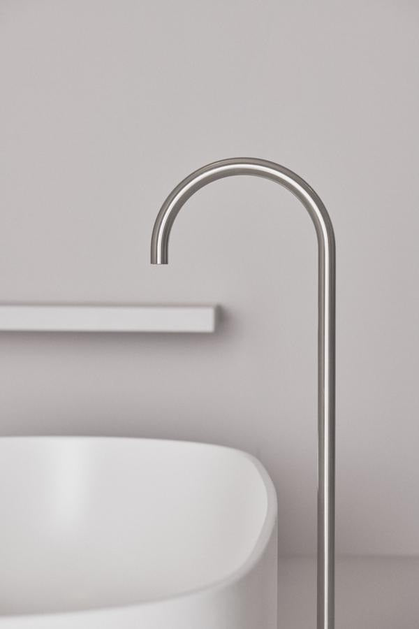 Ideal Standard Wanneneinlauf Joy freistehend Brushed Gold – Bodenstehender Auslauf mit Strahlregler