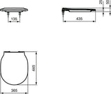 IDEAL STANDARD Waschtisch/Möbel-Paket CONNECT E mit Waschtisch 1000 mm in Weiß/Walnuss Dunkel