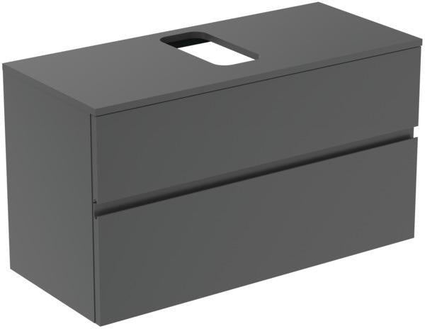 Ideal Standard Finesse Waschtischunterschrank 1002 mm, 2 Auszüge, Greige matt, wandhängend