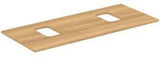 IDEAL STANDARD i.life B Waschtischplatte 1202x507x18 mm Weiß matt – 2 Ausschnitte