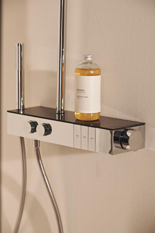 IDEAL STANDARD Duschsystem Ceratherm Solos mit Brausethermostat, Kopf- und Handbrause, Chrom