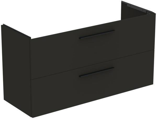 Ideal Standard i.life A Waschtischset 1240 mm mit Unterschrank und schwarzem Griff, Weiß Matt