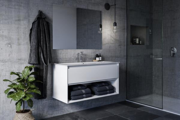 IDEAL STANDARD Connect Air Waschtischarmatur Grande Slim 125 mm mit Ablaufgarnitur Chrom