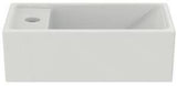 Ideal Standard i.life S Handwaschbecken 370x210x120mm, 1 Hahnloch links, ohne Überlauf, Weiß