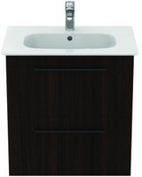 Ideal Standard i.life A Waschtisch-Set 60 cm mit Unterschrank, weiß matt, schwarzer Griff