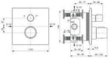 Ideal Standard Badethermostat UP Ceratherm C100, Brushed Gold, DIN EN 1717