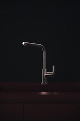 IDEAL STANDARD Gusto Küchenarmatur 232 mm L-Auslauf Silver Storm
