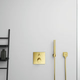 IDEAL STANDARD Idealrain Atelier Wandanschlussbogen G1/2 eckige Rosette Brushed Gold