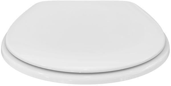 Ideal Standard Contour 21 WC-Sitz mit Deckel, Duroplast weiß, Edelstahl-Scharniere