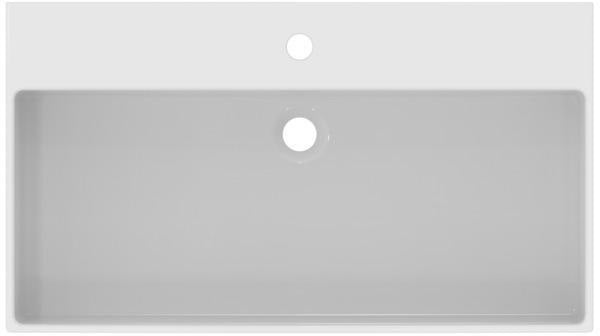 Ideal Standard Extra Aufsatzwaschtisch 815 mm, 1 Hahnloch, mit Überlauf, geschliffen Weiß