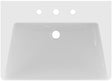 Ideal Standard Möbelwaschtisch La Dolce Vita 660 mm, 3 Hahnlöcher, mit Überlauf, Weiß