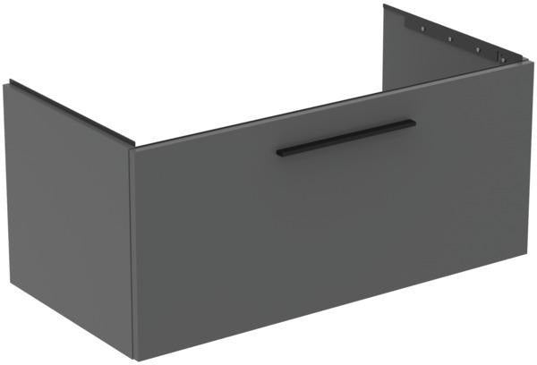Ideal Standard i.life B Badmöbelset 140 cm – 1 Auszug, 1 offenes Fach, Gr. Schwarz/Weiß matt