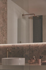 IDEAL STANDARD Idealrain Atelier Regenbrause 400 mm rund Brushed Gold