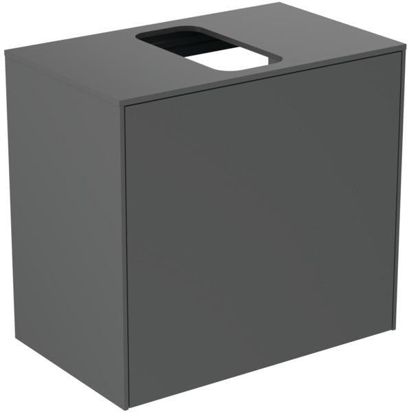 Ideal Standard Conca Waschtischunterschrank Eiche geflammt 602 mm mit Auszug und Push-Open