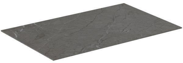 Ideal Standard Waschtischplatte Conca aus Keramik 802x505x6mm in Marmor Noir Desir
