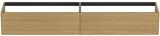 Ideal Standard Conca Waschtischunterschrank 2385 mm, 2 Auszüge, Sunset Matt, wandhängend