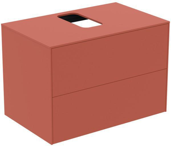 Ideal Standard Conca WT-Unterschrank 802 mm, 2 Auszüge, Push-Open, Anthrazit