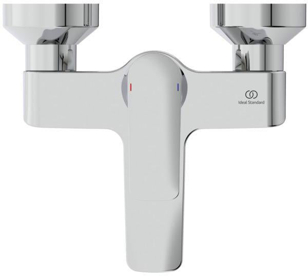 Ideal Standard Badearmatur Connect Air 174 mm Chrom – Wand-Aufputz Einhandhebelmischer