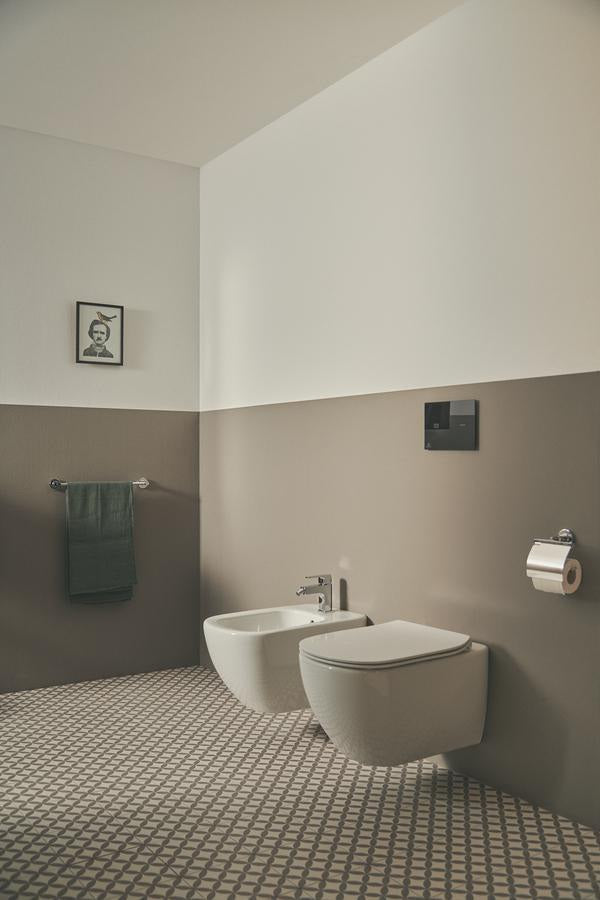 IDEAL STANDARD IS Sensor-Betätigungsplatte NT1 Symfo, Schwarz – Elektronische WC-Betätigung mit Frontbeleuchtung
