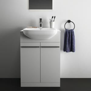 Ideal Standard i.life A Halbeinbauwaschtisch 500x440mm Weiß, 1 Hahnloch, mit Überlauf