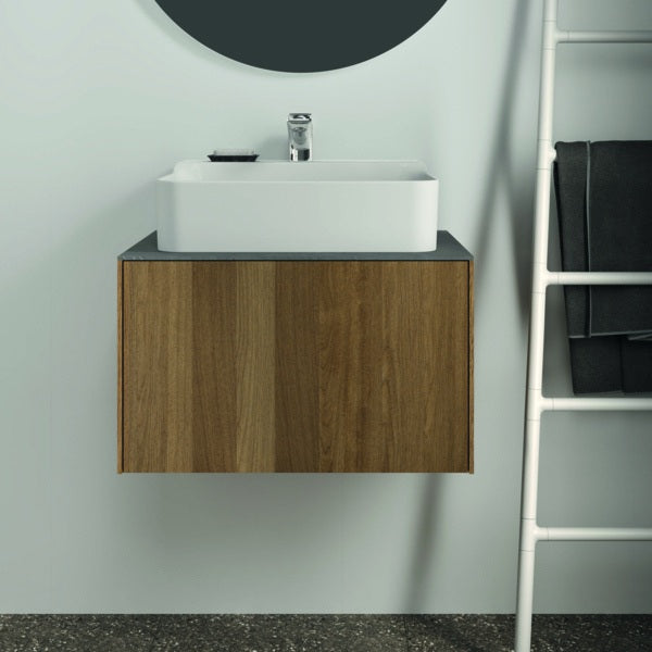 Ideal Standard Conca WT-Unterschrank 600 mm Eiche geflammt, 1 Auszug mit Push-Open