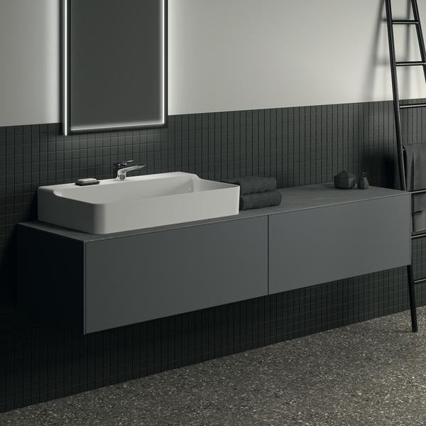 Ideal Standard Conca WT-Unterschrank 1985 mm, 2 Auszüge, Eiche geflammt, wandhängend