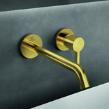 Ideal Standard Joy Wand-Waschtischarmatur BS2 Brushed Gold 220 mm Auslauf
