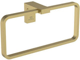 Ideal Standard Handtuchring Conca Cube eckig Brushed Gold – Messing, verdeckte Befestigung