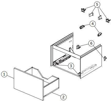 Ideal Standard Conca Waschtischunterbau 600 mm Weiß mit Push-Open-Auszug – MDF-Front, wandhängend